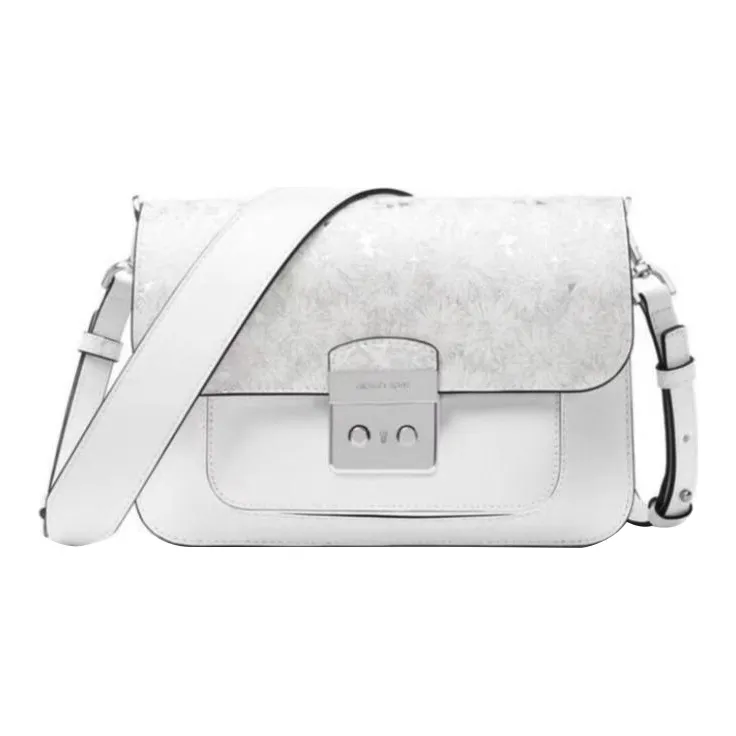 MICHAEL KORS Sloan Натуральная кожа Сумка через плечо Женская Белая