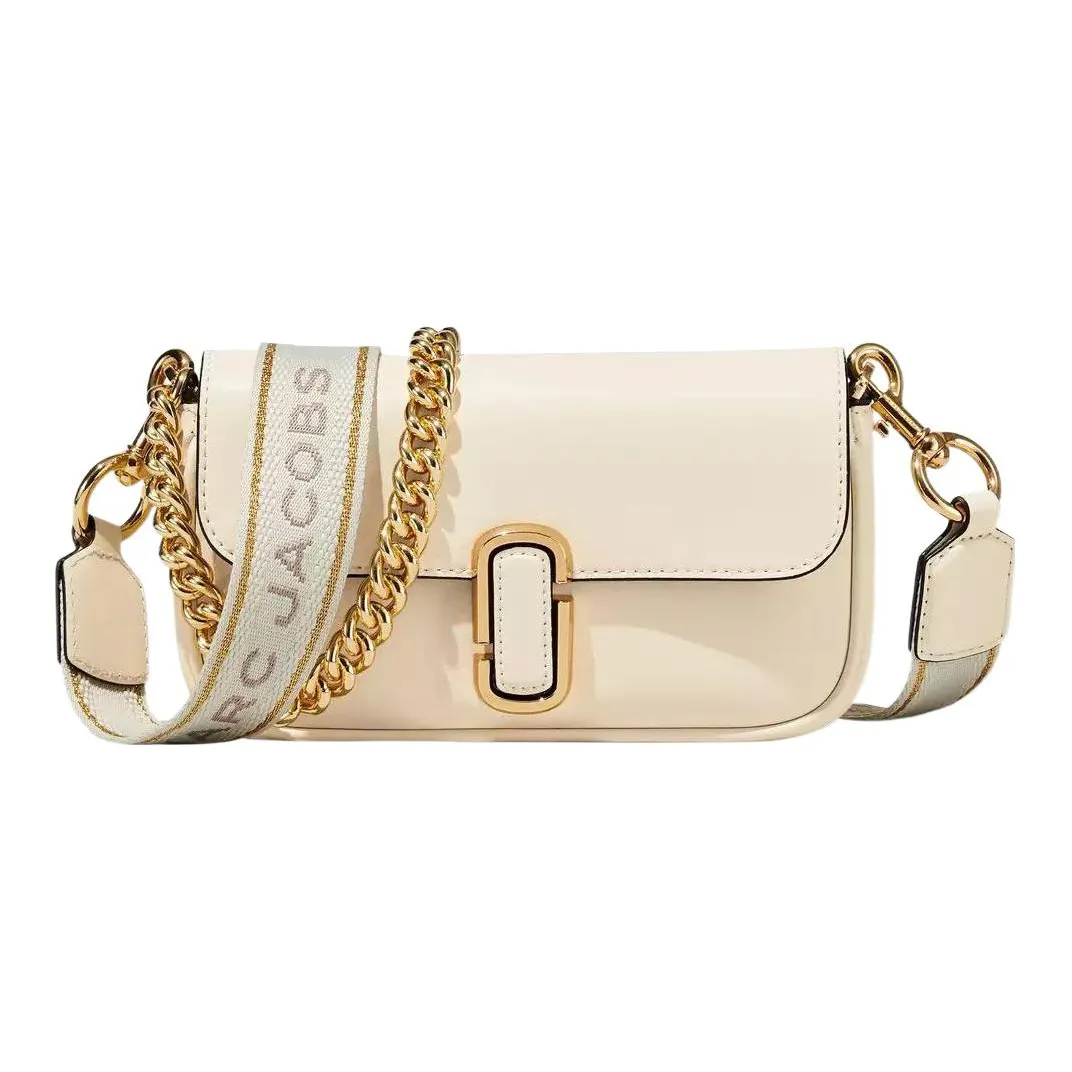 MARC JACOBS Smooth Leather Crossbody Bag, Shoulder Bag Mini Women's White