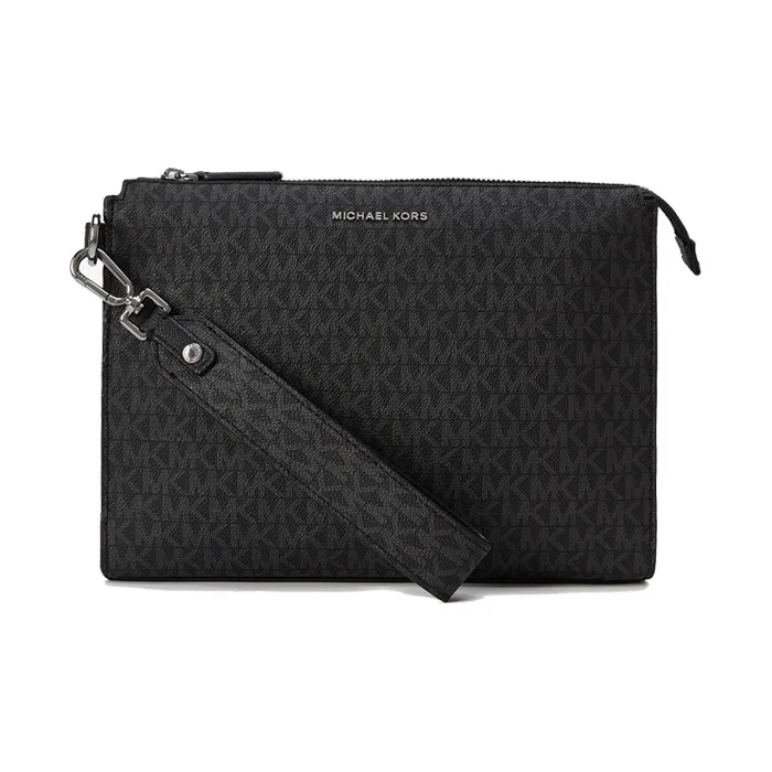 MICHAEL KORS MK Cooper Искусственная кожа Клатч Средний Мужской Черный