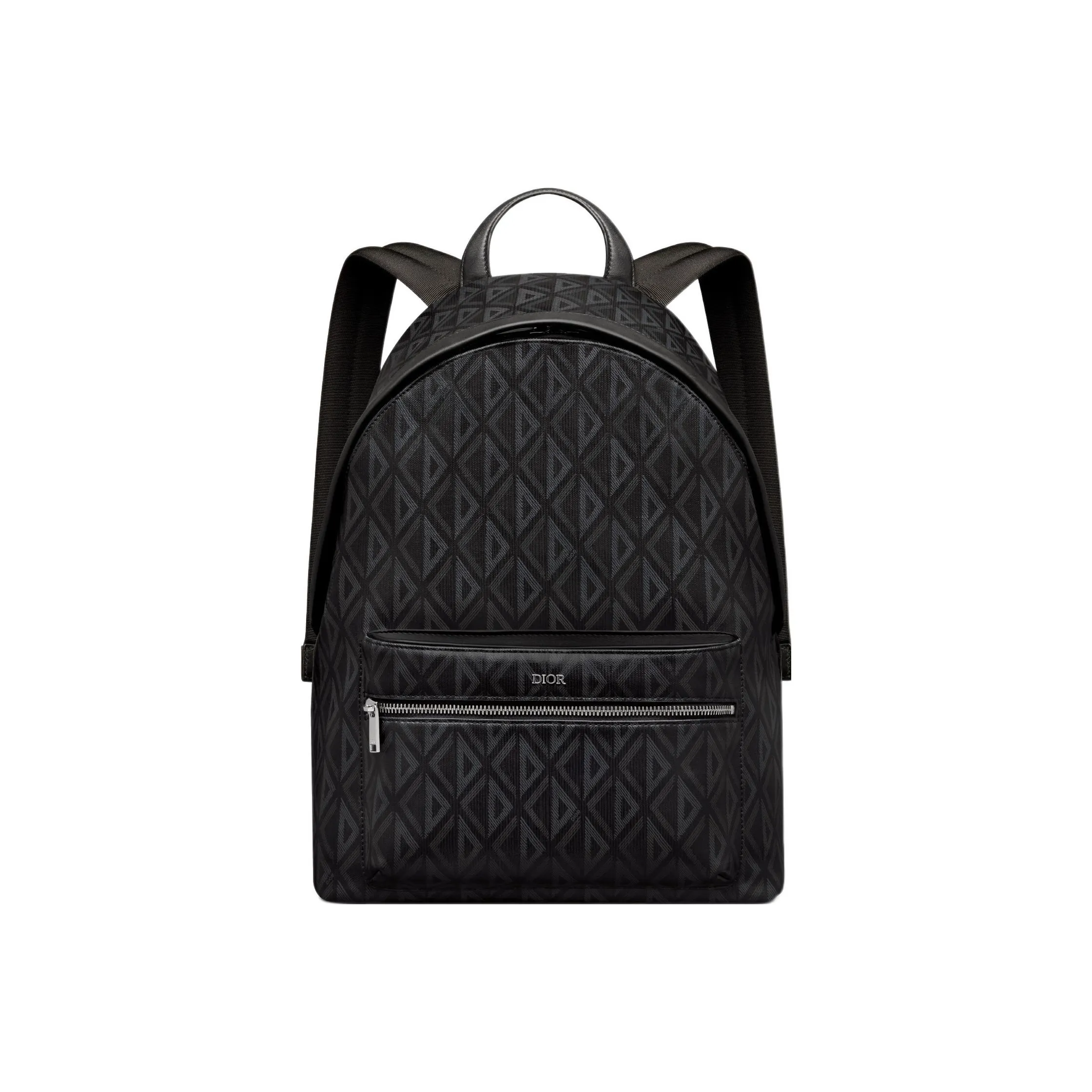 DIOR Canvas With Leather Backpack Regular Men's Black