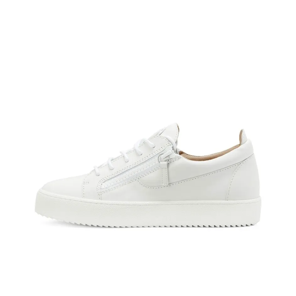 Giuseppe Zanotti Embossed logo Calf Leather Sneakers