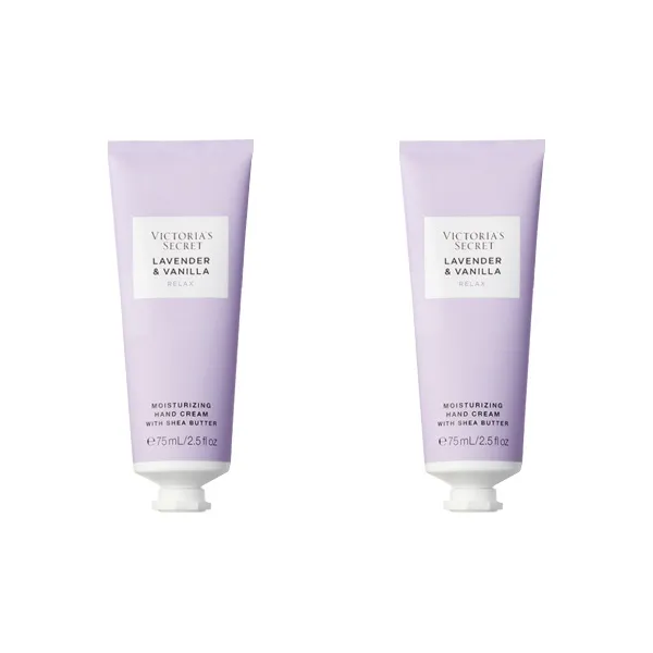 Victoria's Secret Лаванда Ванильный Питательный Крем для рук с Увлажнением 75 мл * 2