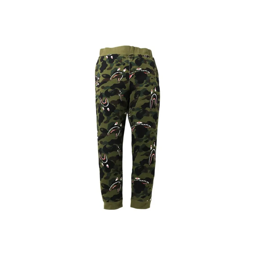 Bape Shark 1st Camo Sweat Pants FW20