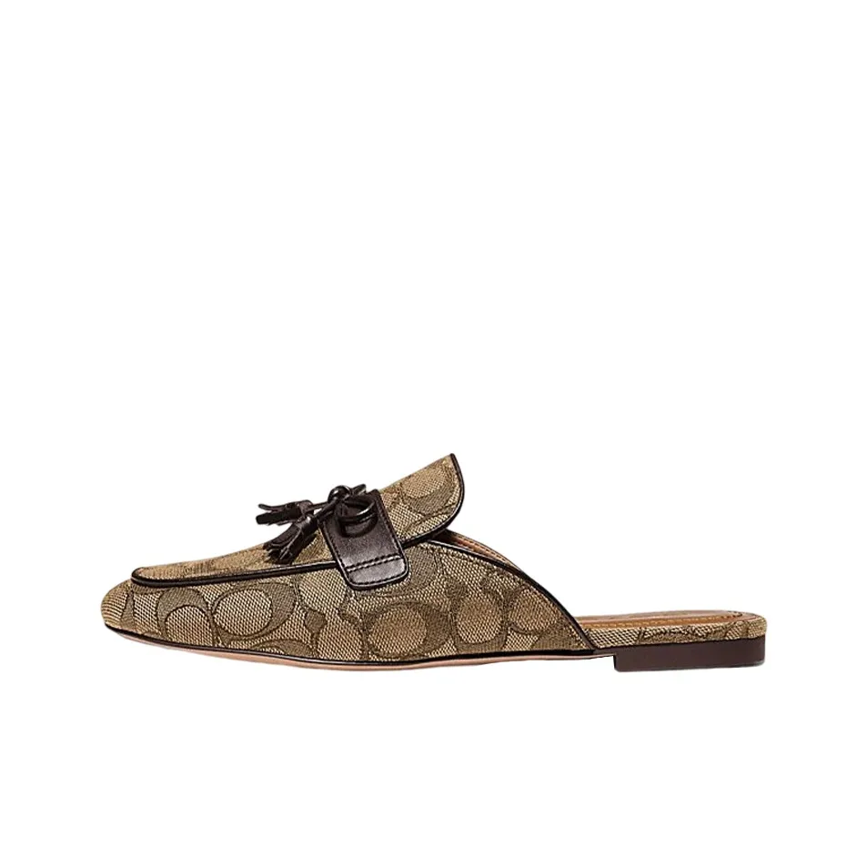 COACH Closed Toe Slippers Women's Khaki