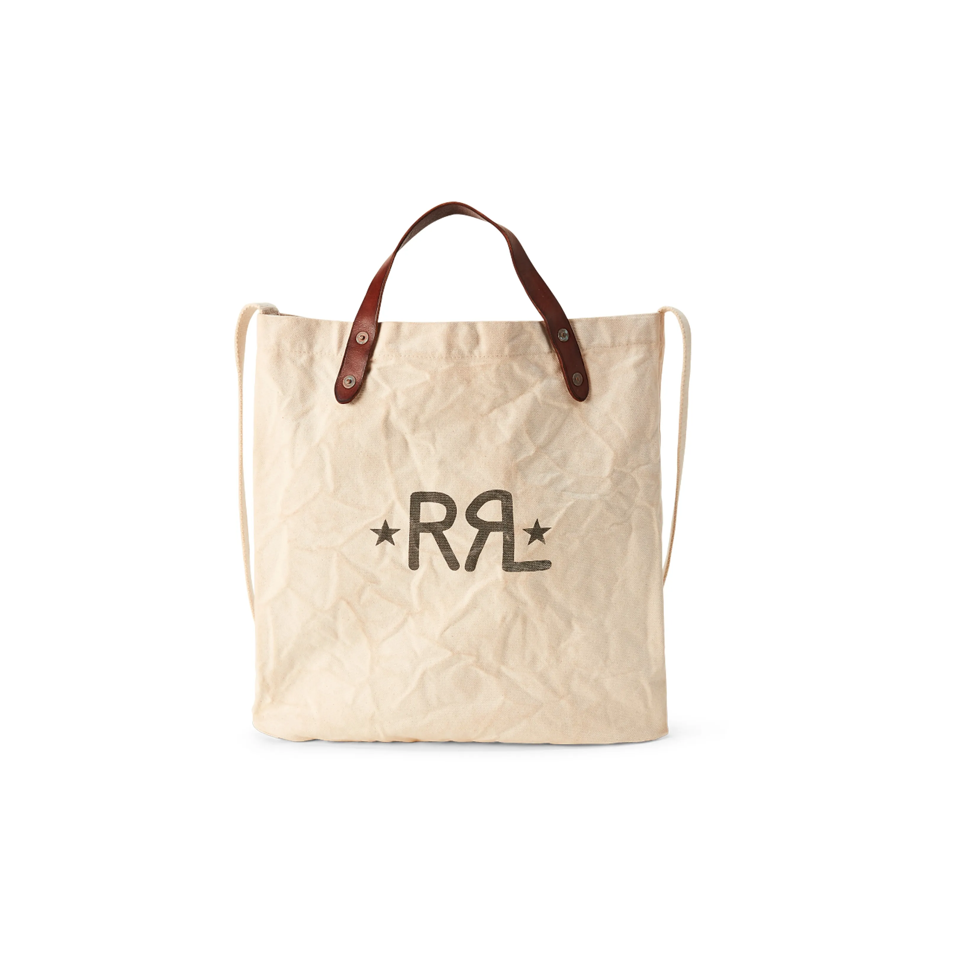 Polo Ralph Lauren Ткань Коровья Кожа Сумка Стандартная Мужская Бежевая