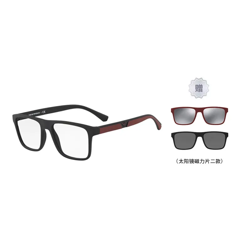 EMPORIO ARMANI Sunglasses Men Matte Black/Red Pants Clothing Sets