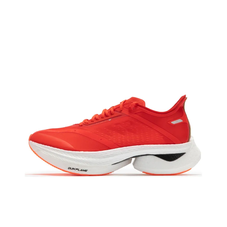 361° Speeding National Fortune Rainbow Lightweight Rebound Low-Top Running Shoes Men's Dark Red