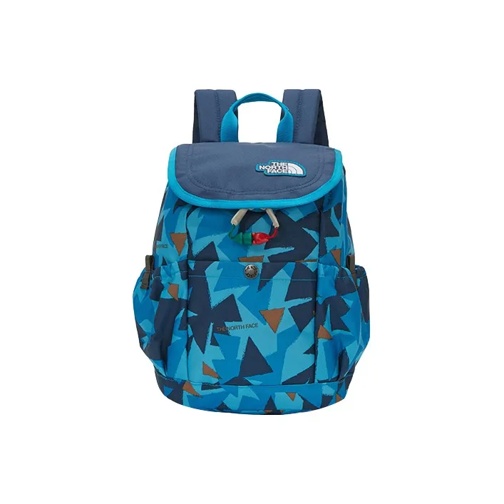 THE NORTH FACE 10L Backpack Outdoor Bag Polyester Blue Floral Color Kids'