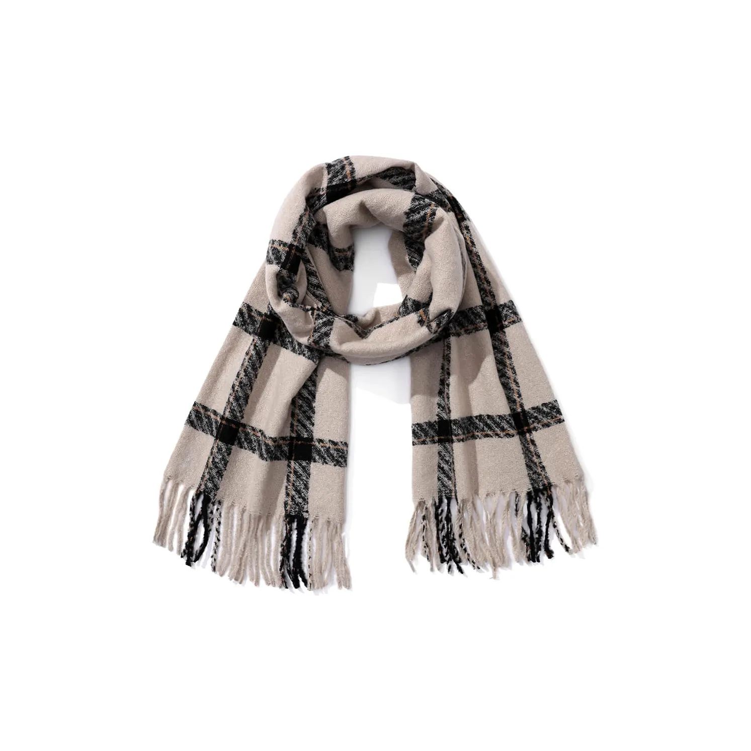 XXOFF Вязаные шарфы Галечно-серый Унисекс