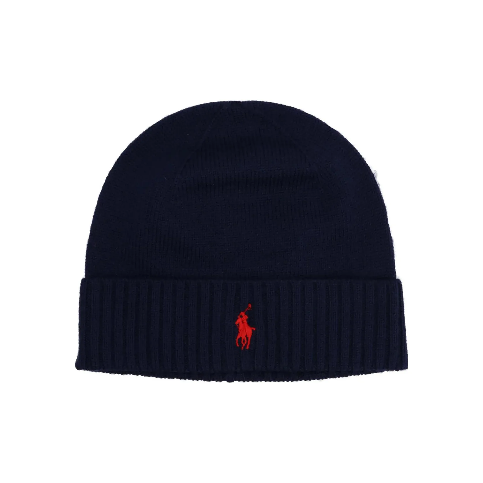Polo Ralph Lauren Logo embroidered Ribbed Wool Beanie