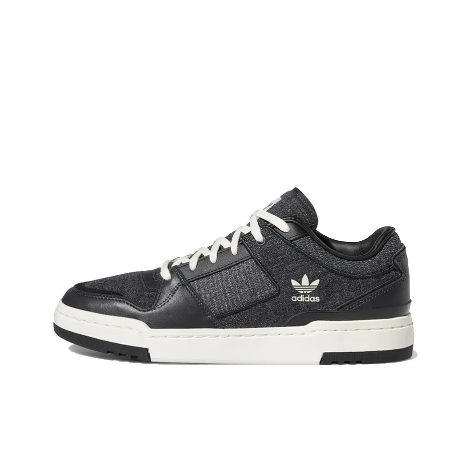 Adidas Originals FORUM Luxe Low Топ Скейтборд Кроссовки Унисекс Черный Белый