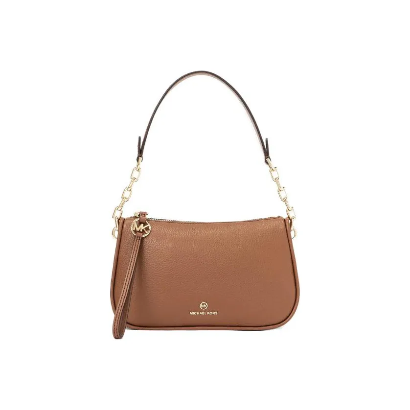 MICHAEL KORS Jet Set Charm Cow Leather Handbag Shoulder Bag Women's Camel