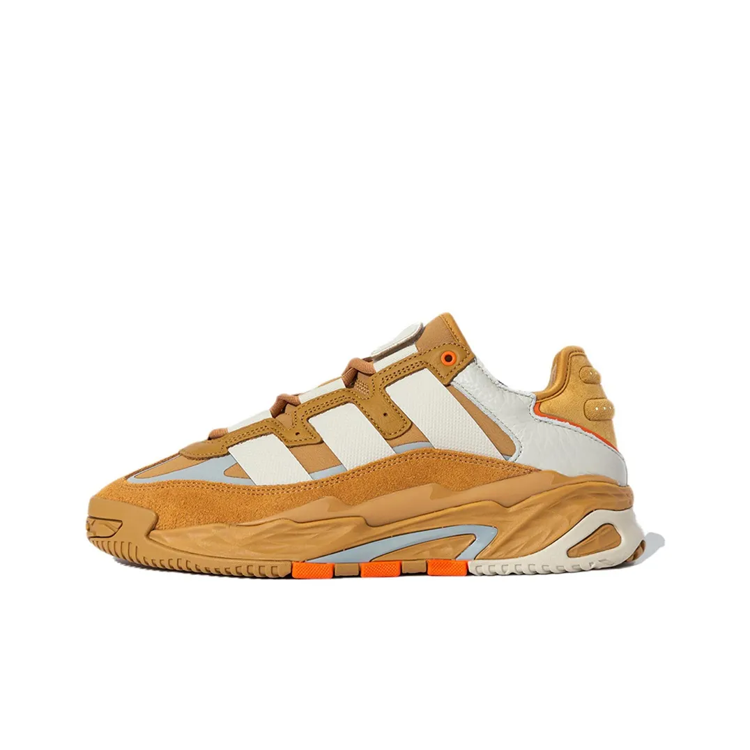 Adidas Originals Niteball 1,0 Противоскользящий устойчивый к истиранию Низкий топ Casual Унисекс Коричневый Желтый
