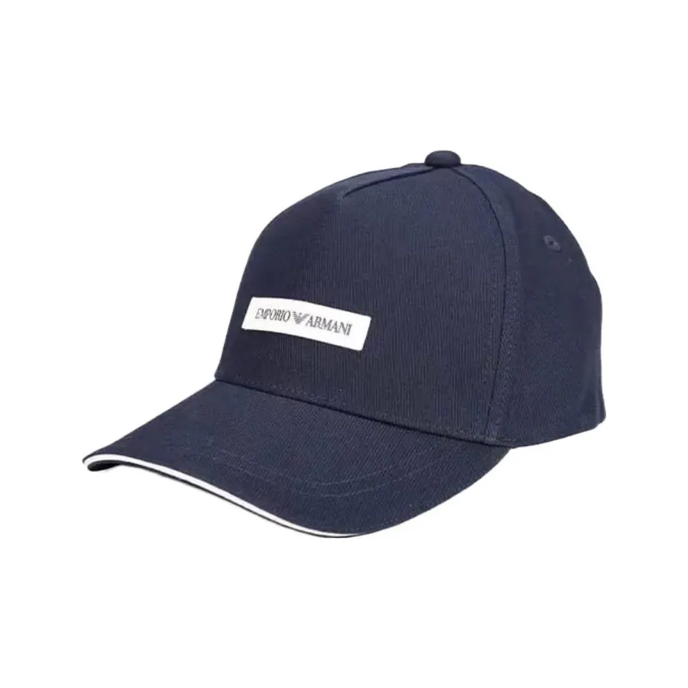 EMPORIO ARMANI Logo Patch Curved Peak Baseball Cap