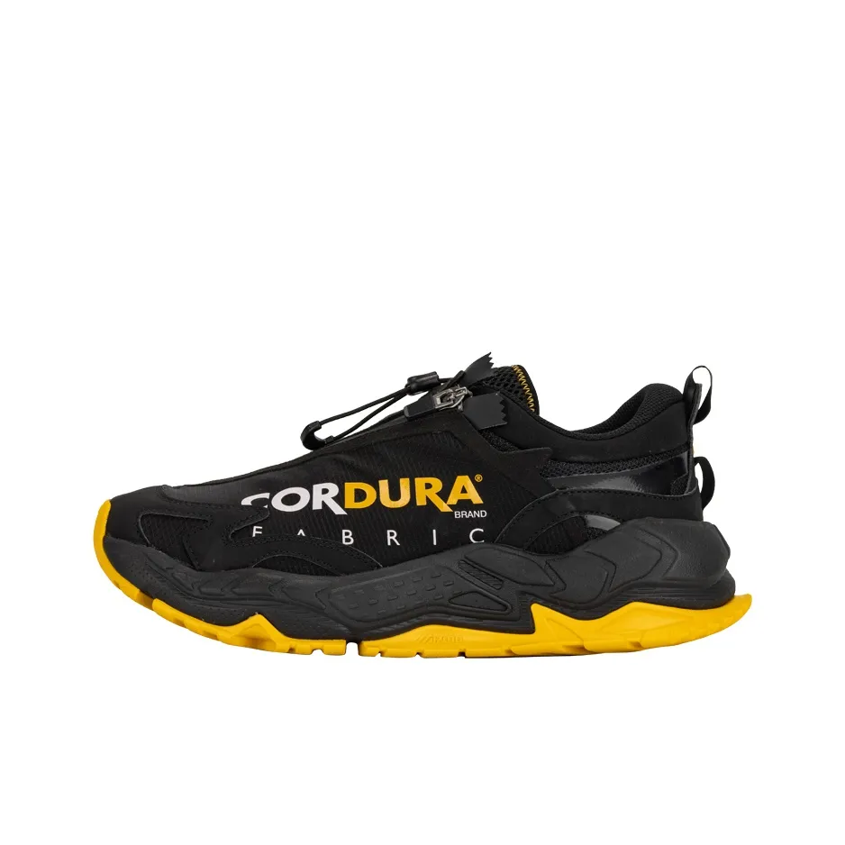 Mizuno GM 3 Slip Resistant Abrasion Resistant Low Top Повседневная обувь Мужская Черный Желтый