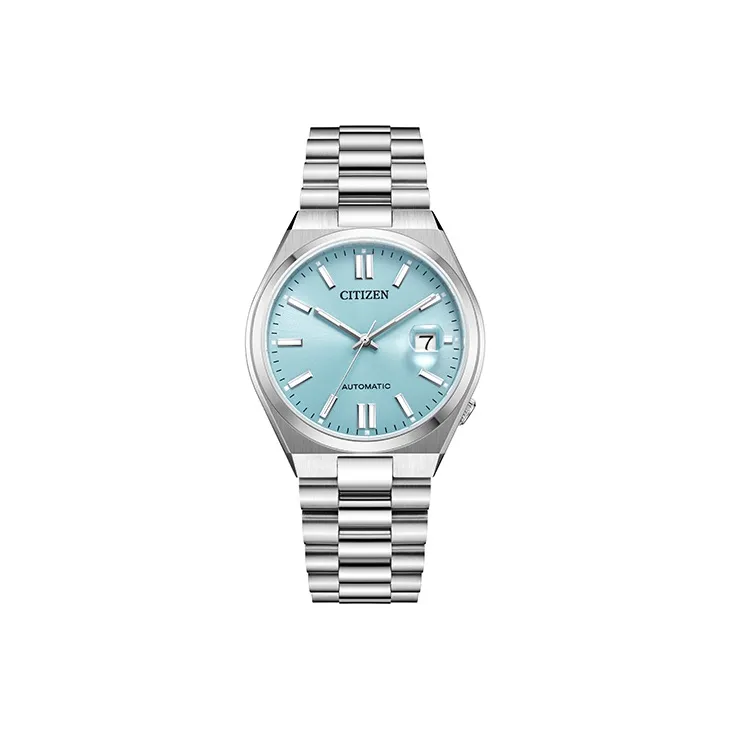 CITIZEN ME Iridescent Collection Mechanical Movement Stainless Steel Strap Watch Unisex Blue Dial