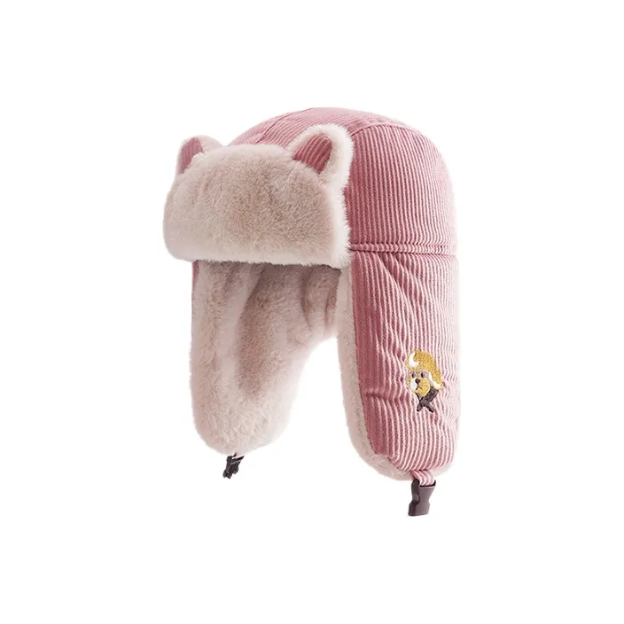 FREE RABBITⅡ Вельветовые шапки-ушанки для женщин