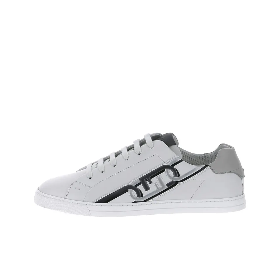 FENDI Low Top Stylish Skateboarding Shoes Men's White