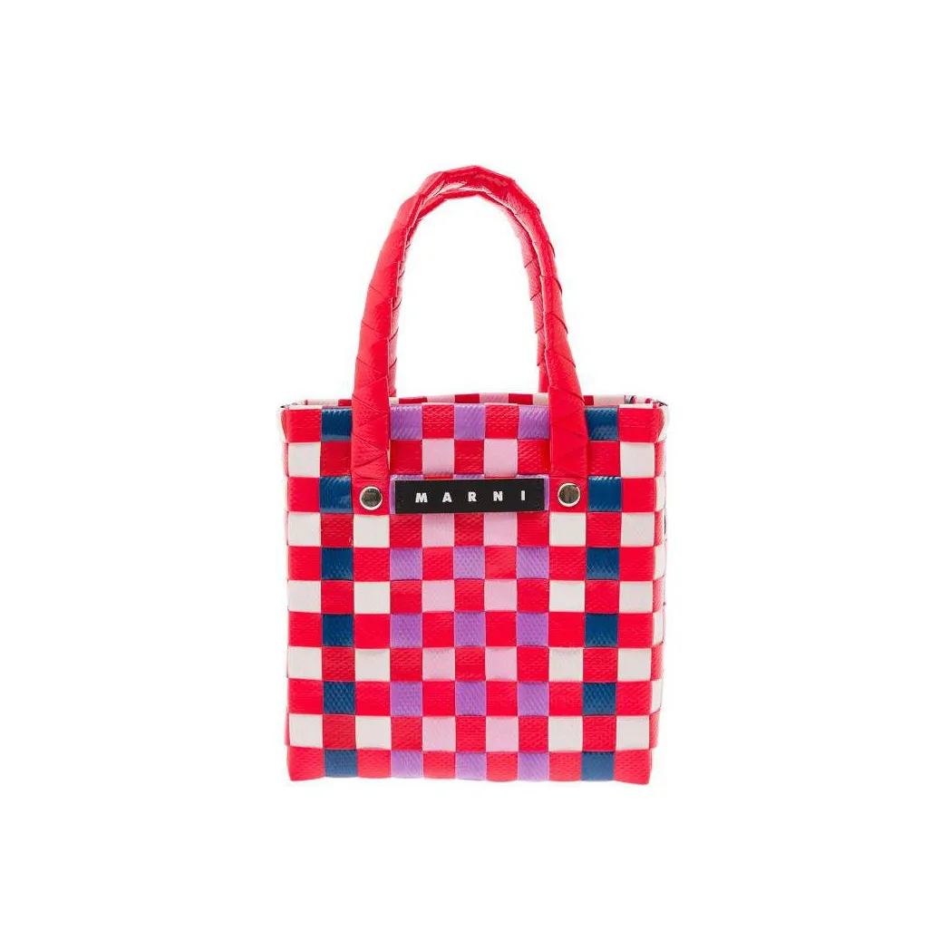 MARNI Polypropylene Basket Bag, One Shoulder Handbag Regular Kids' Red