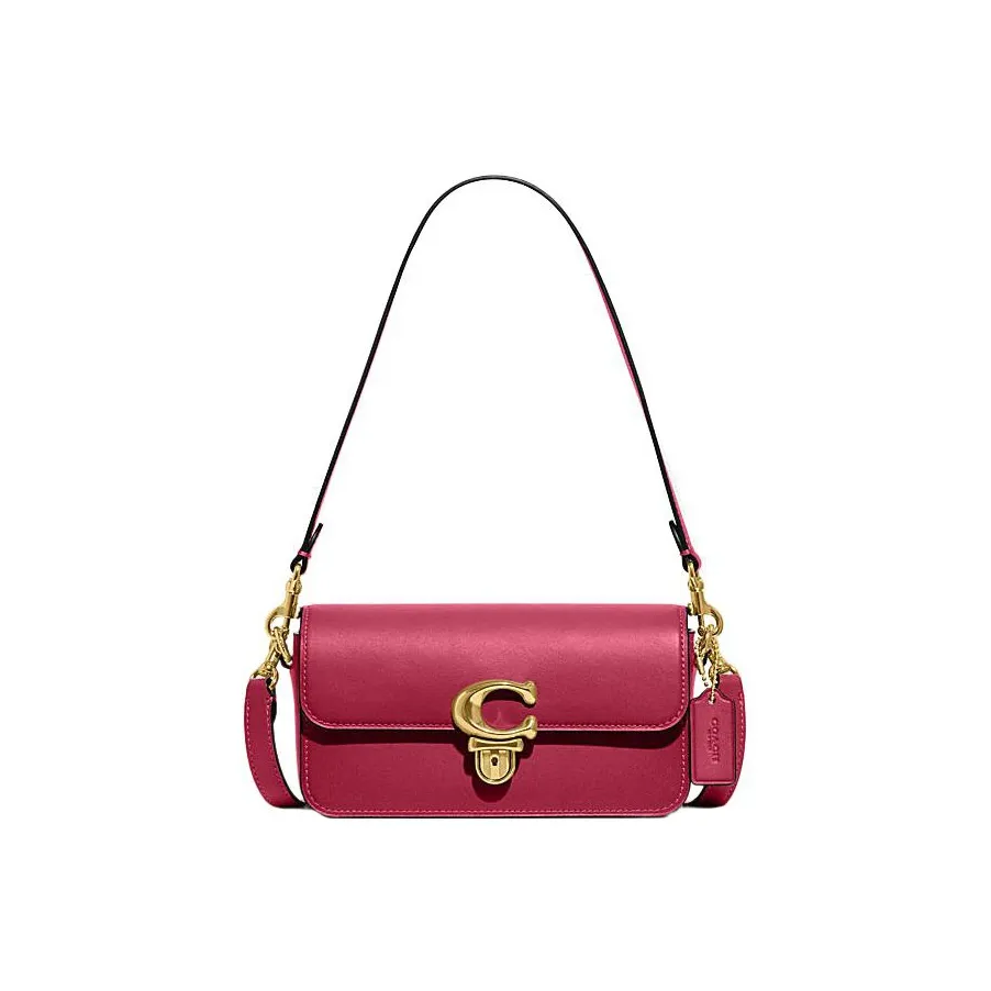 COACH Studio Коровья кожа Портативная сумка через плечо сумка на плечо Женская Красная