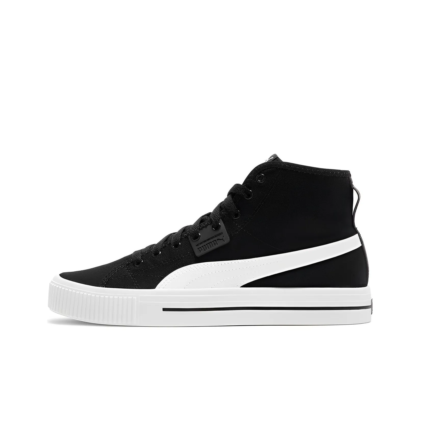 PUMA Ever Mid Топ Скейтборд Кроссовки Унисекс Черный Белый