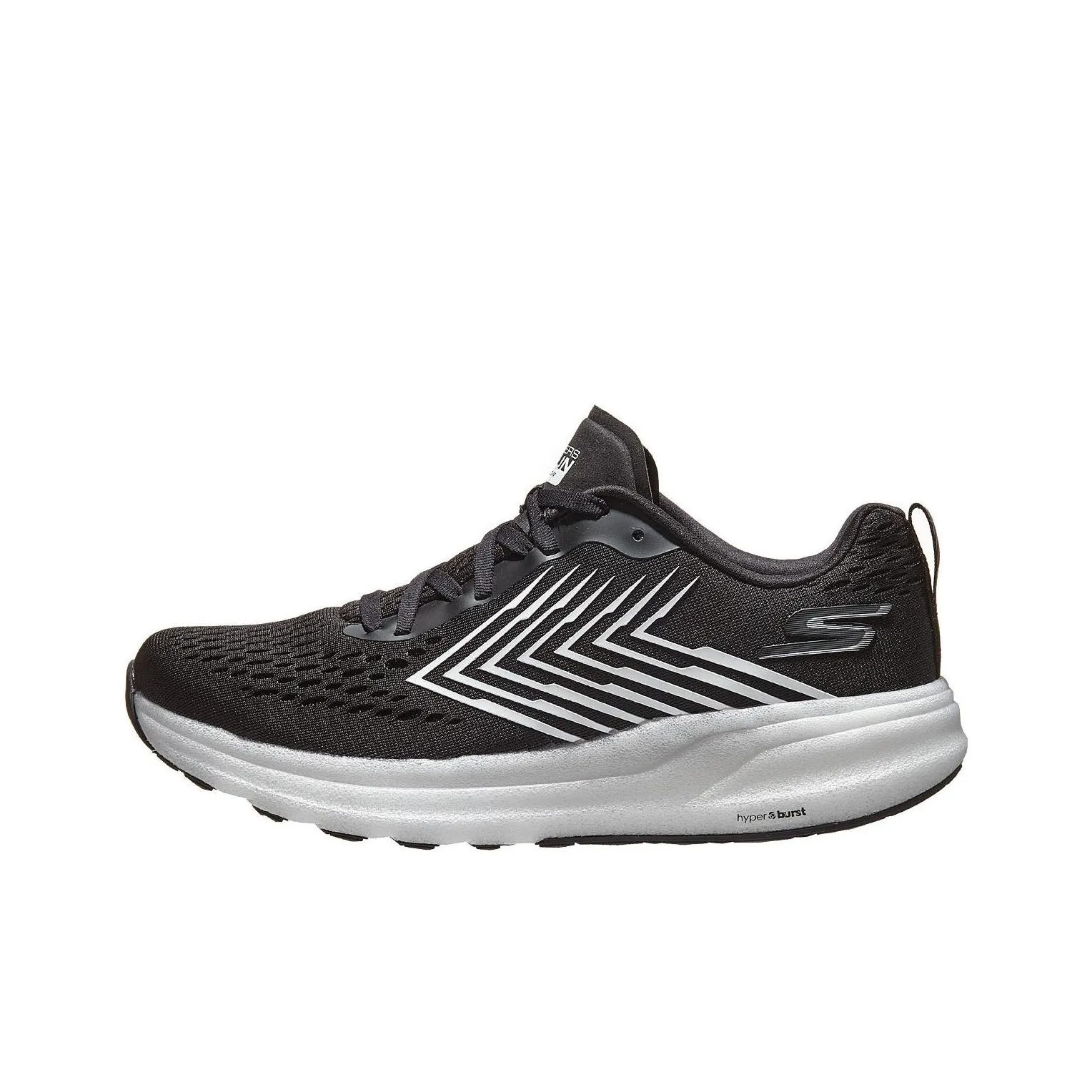 Skechers Go Run Ride 8 Low Топ Беговые кроссовки Мужской Черный белый
