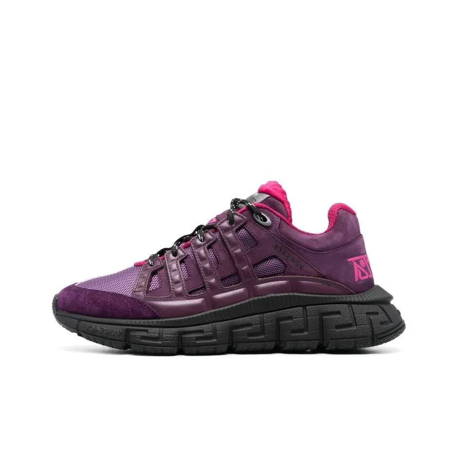 VERSACE Abrasion Resistant Low Top Sports Casual Shoes Men's Purple