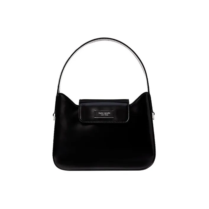 Kate Spade Sam Leather Hobo Bag, Shoulder Bag, Handbag, Crossbody Bag Mini Women's Black
