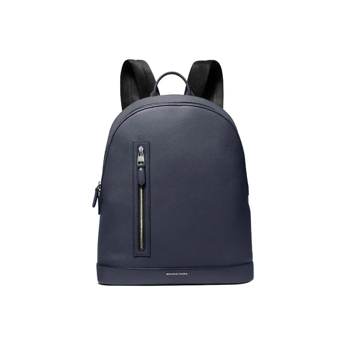 MICHAEL KORS Hudson Cow Leather Backpack Medium Size Men's Marine Blue