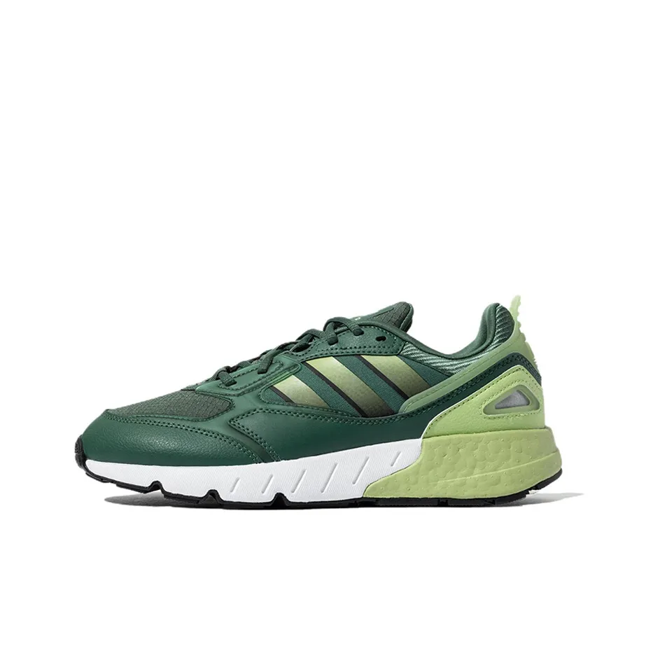 Adidas Originals ZX 1K Boost 2,0 Slip-resistant Abrasion-resistant Low Top Casual Running Shoes Unisex Green Adidas Originals ZX 1K Boost 2,0 Противоскользящий Устойчивый к истиранию Низкий Топ Повседневные Беговые Кроссовки Унисекс Зеленый