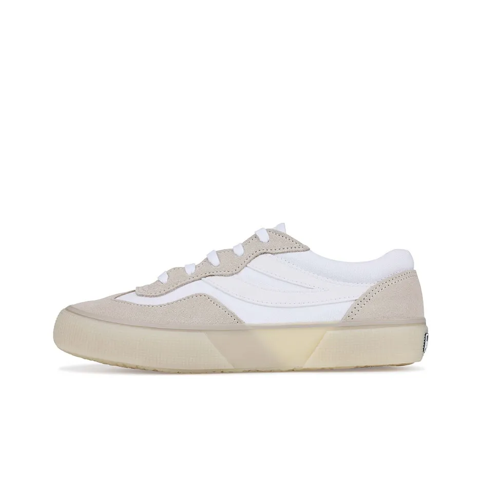 SUPERGA Low Top Skateboard Shoes Unisex White Gray