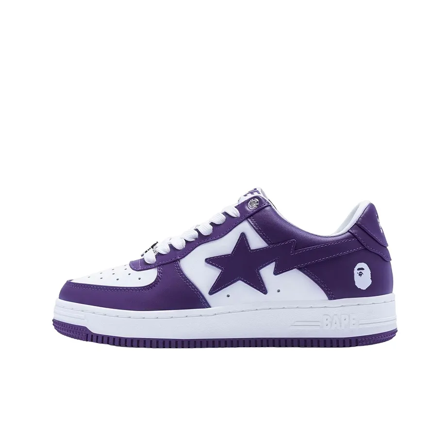 A BATHING APE BAPE STA Стильные Скейтбординги Женские Белый Фиолетовый