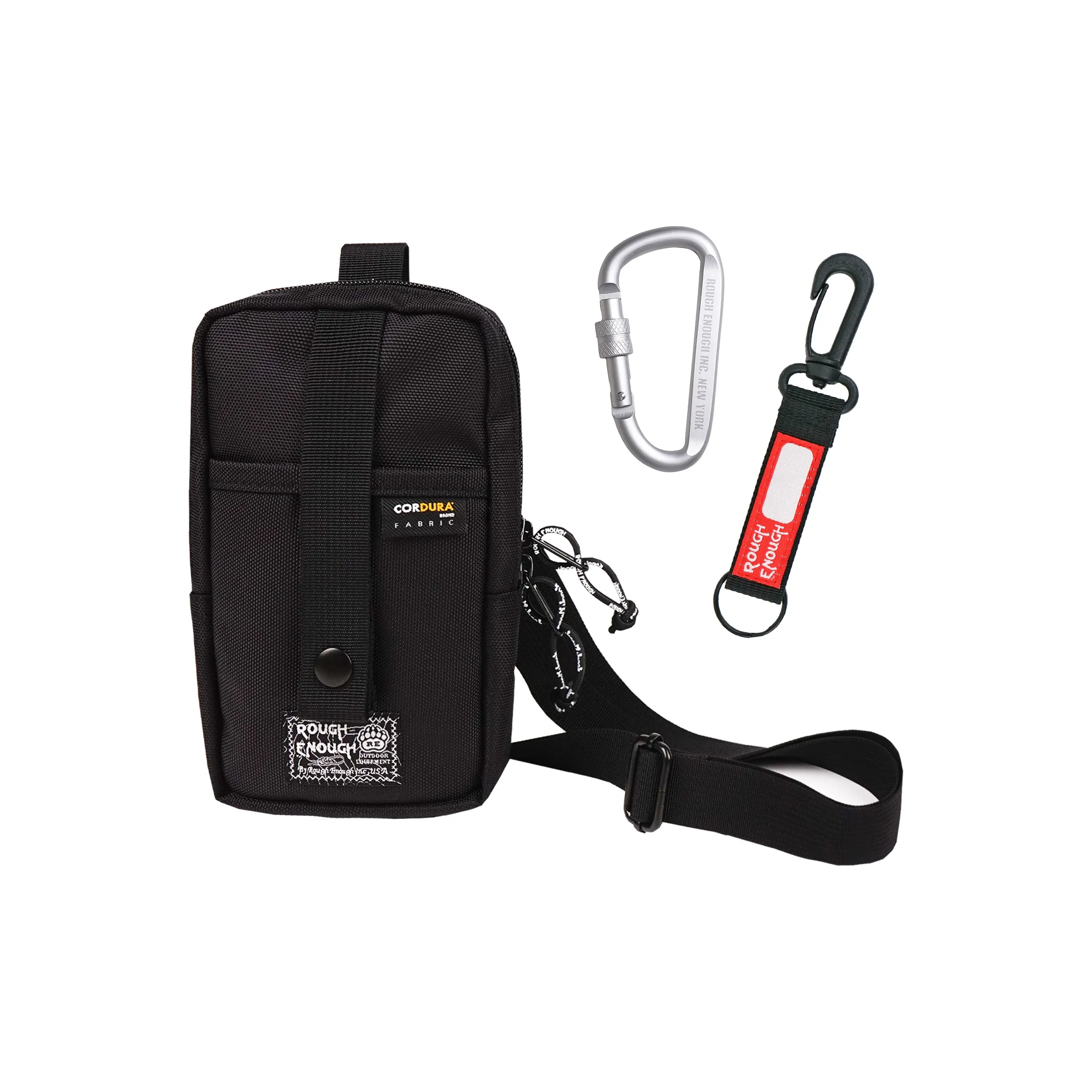 Rough Enough Полиамид Сумка через плечо Средняя Черная