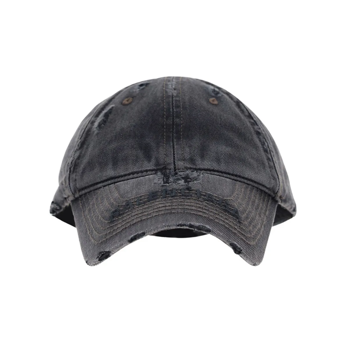 Balenciaga Distressed Denim Cap