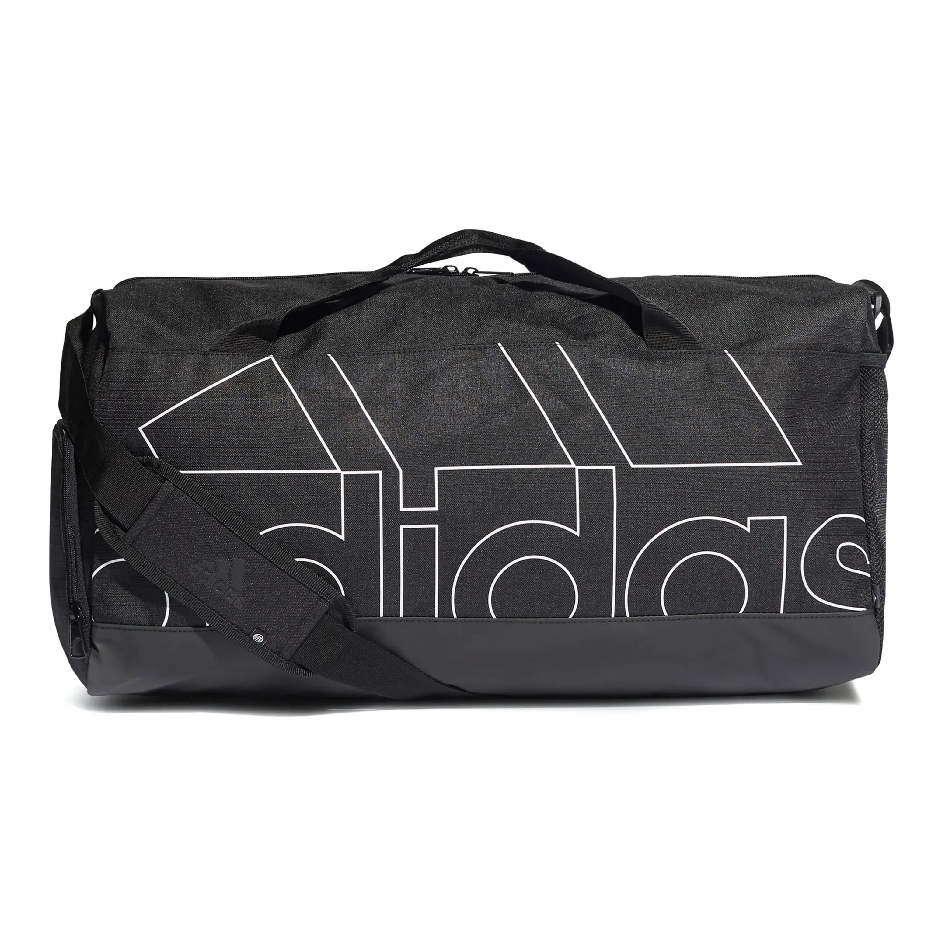 Adidas Polyester Handbag Shoulder Bag Crossbody Bag Gym Bag Large Size Unisex Black