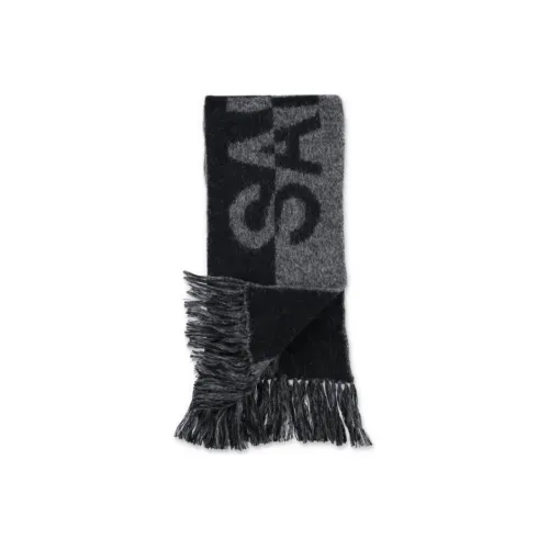 SAINT LAURENT Смесовая шерсть Вязаные шарфы Женские