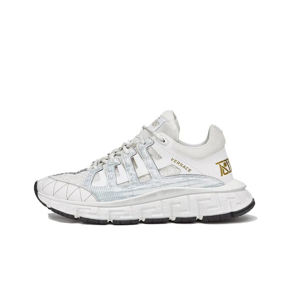 VERSACE Trigreca Low Top White Light Blue