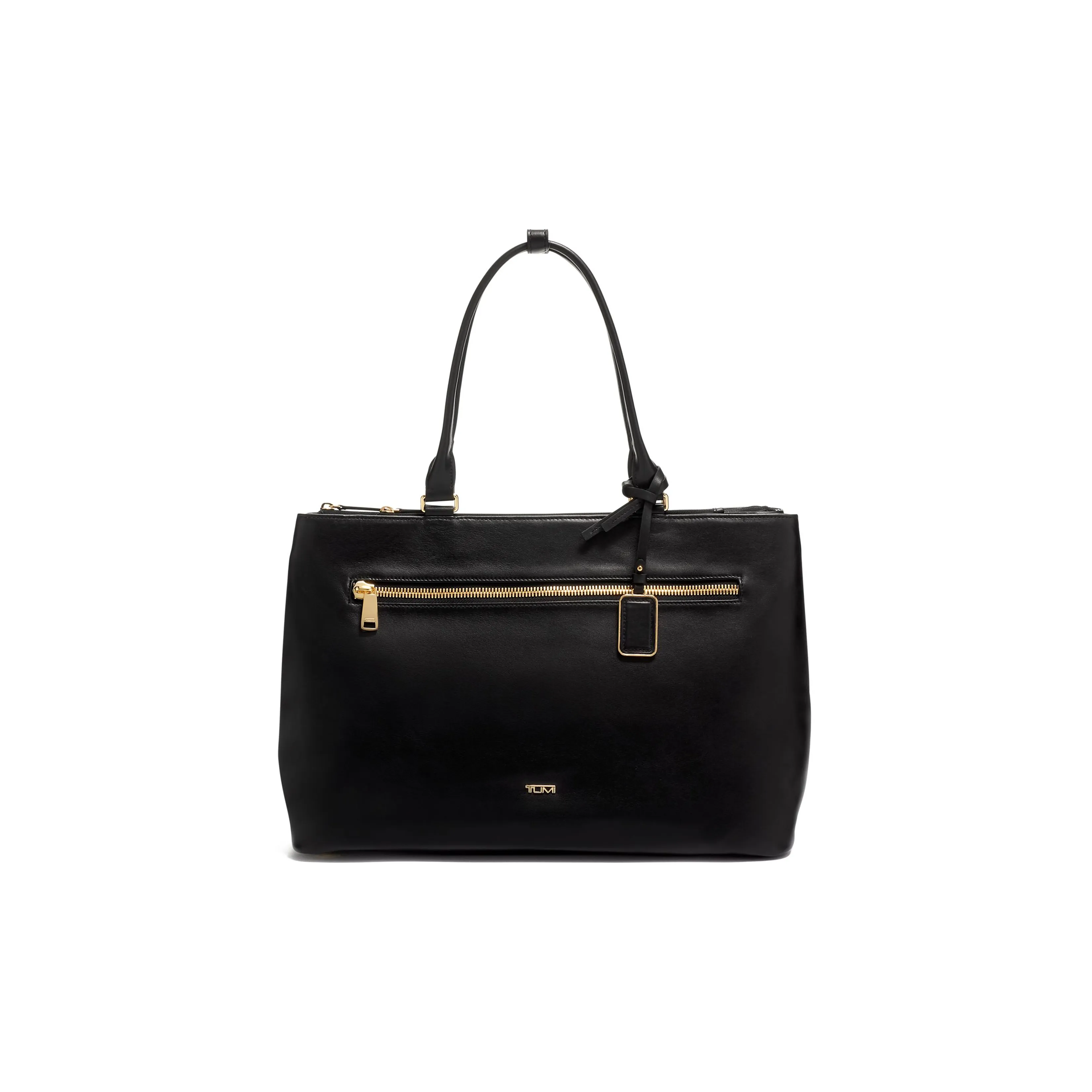 TUMI Voyageur Leather Tote Bag, Shopping Bag, Shoulder Bag, Handbag Women's Black