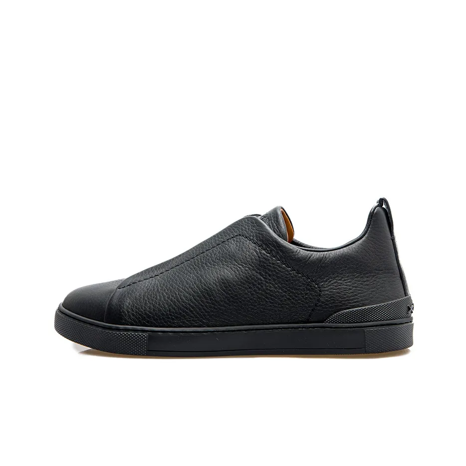 Zegna Triple Stich Leather Sneakers