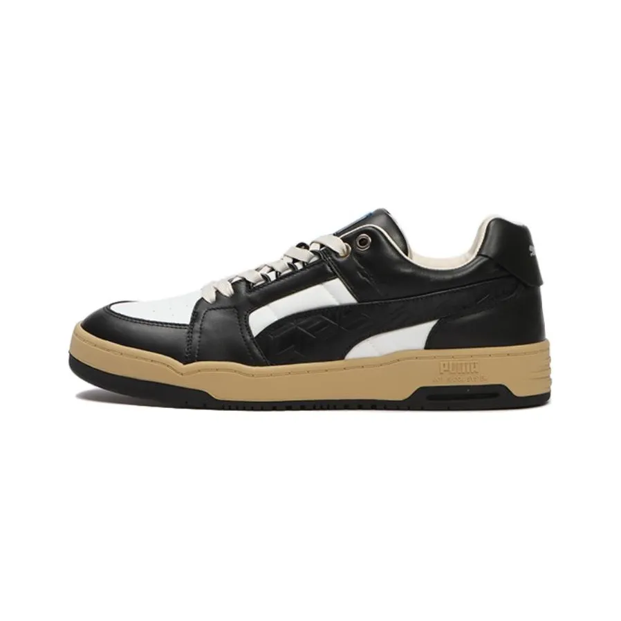 Mcm X PUMA Slipstream Skateboard Shoes Unisex Low Top Black/White