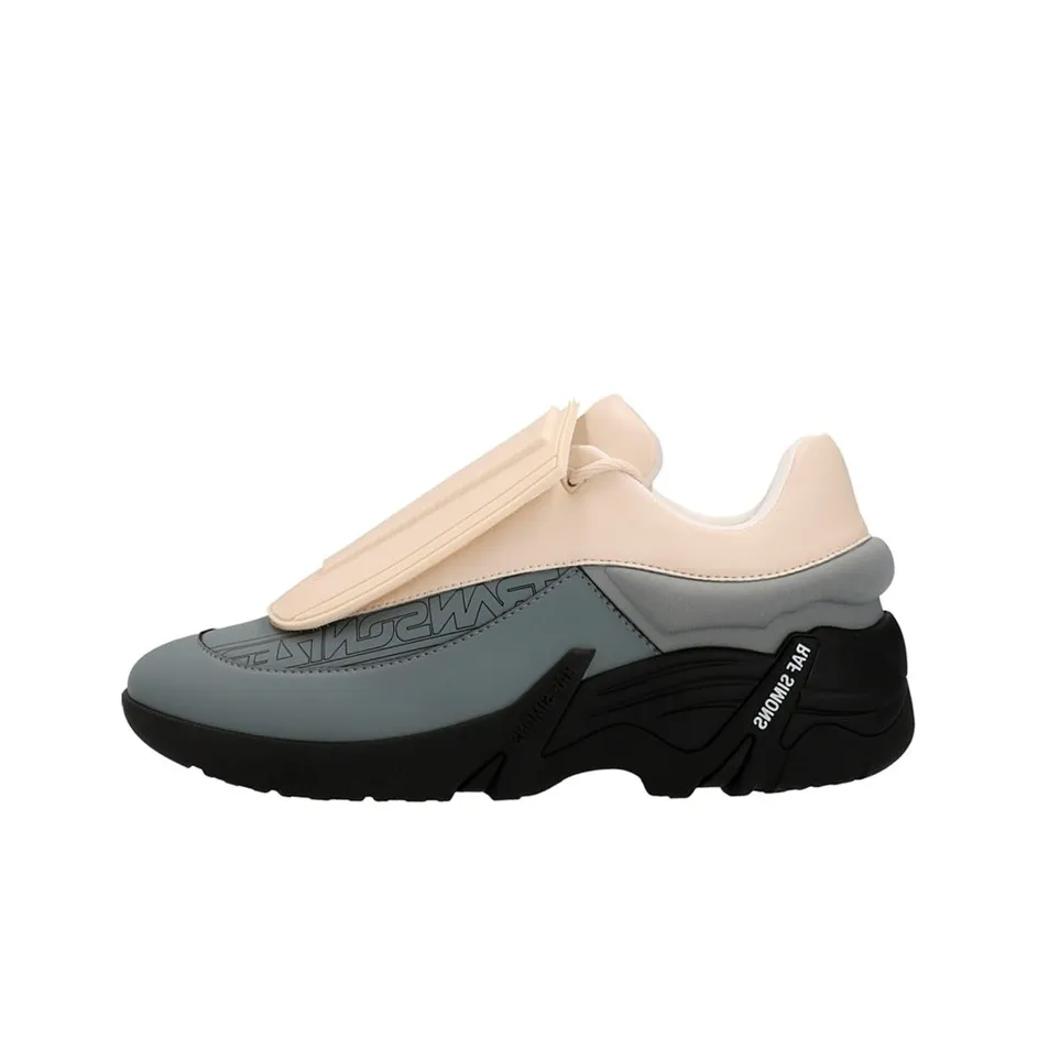RAF SIMONS Slip Resistant Low Top Sports Casual Shoes Men's Beige Gray