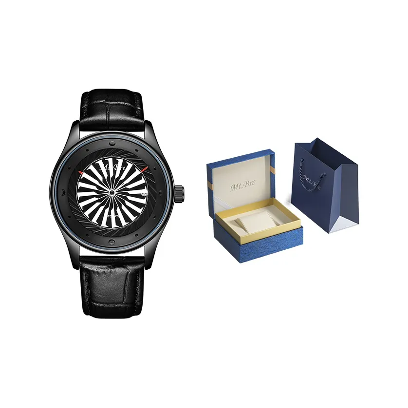 MT.BRE Possession Collection Автоматический Механический Механизм Часы Мужские Черный Циферблат