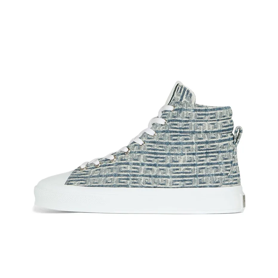 Givenchy City High Top In 4G Denim Blue White