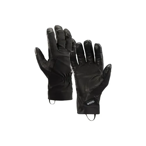 Arcteryx Кожа Спортивные перчатки Черный Унисекс