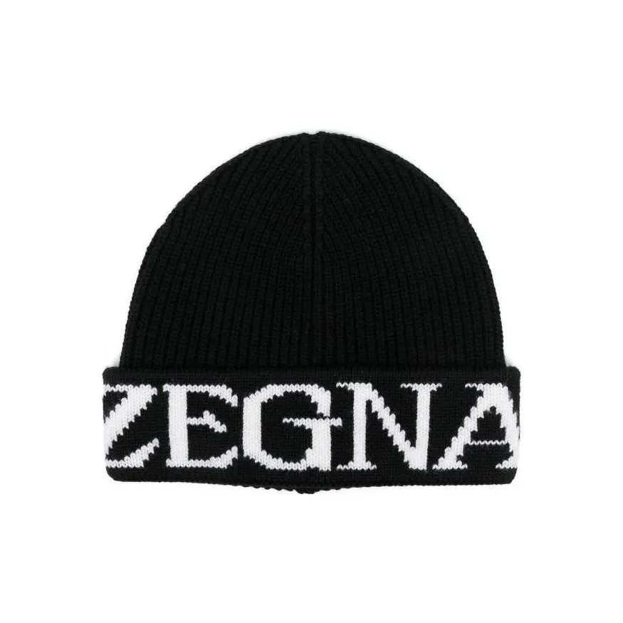 Ermenegildo Zegna Шерсть Бини Черный Мужской