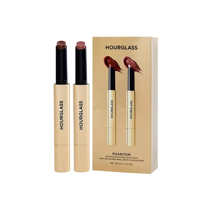 HOURGLASS Small Gold Tube Помады глянцевый Легко смешивается Питательный 1,7г*2