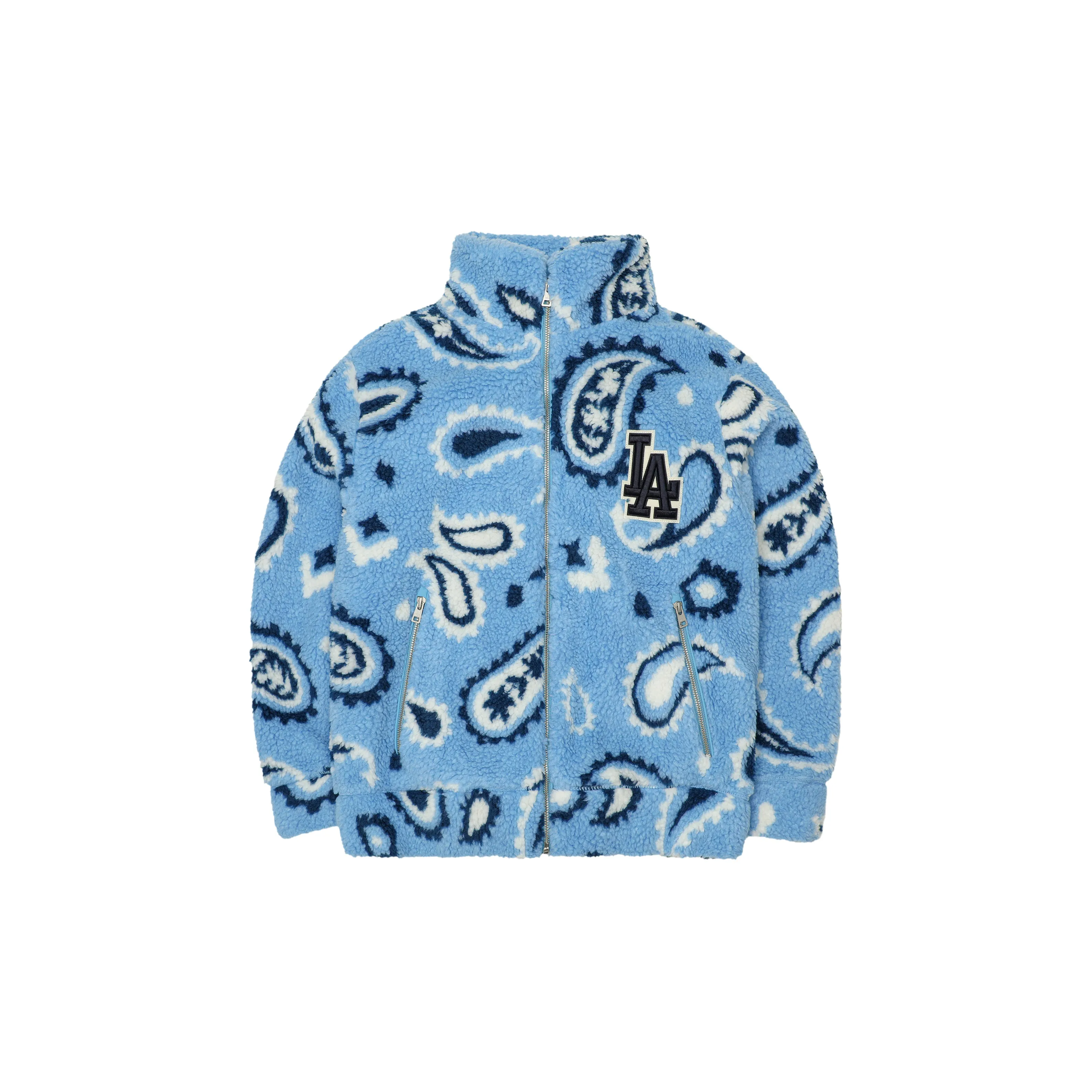 MLB Velvet feel Coat Unisex Light Blue
