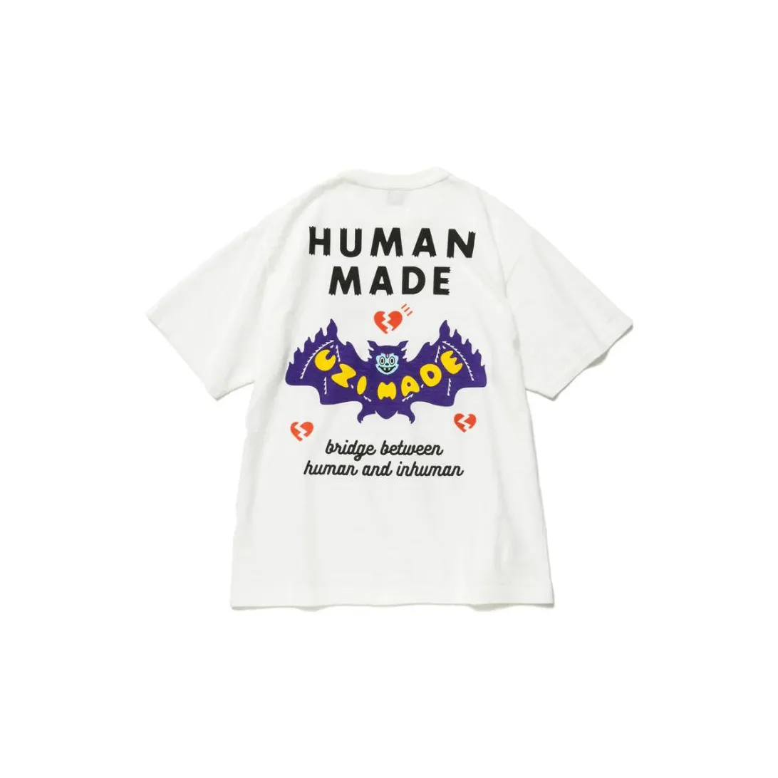 HUMAN MADE Белая Мужская T-Рубашка