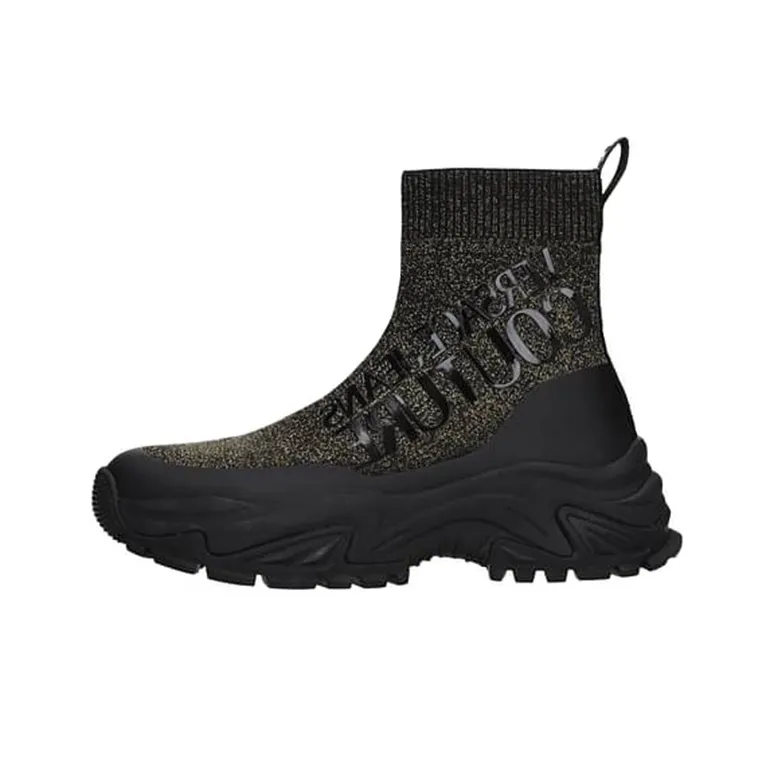 VERSACE JEANS Couture Shock Absorbers High Top Sports Casual Shoes Women's Black