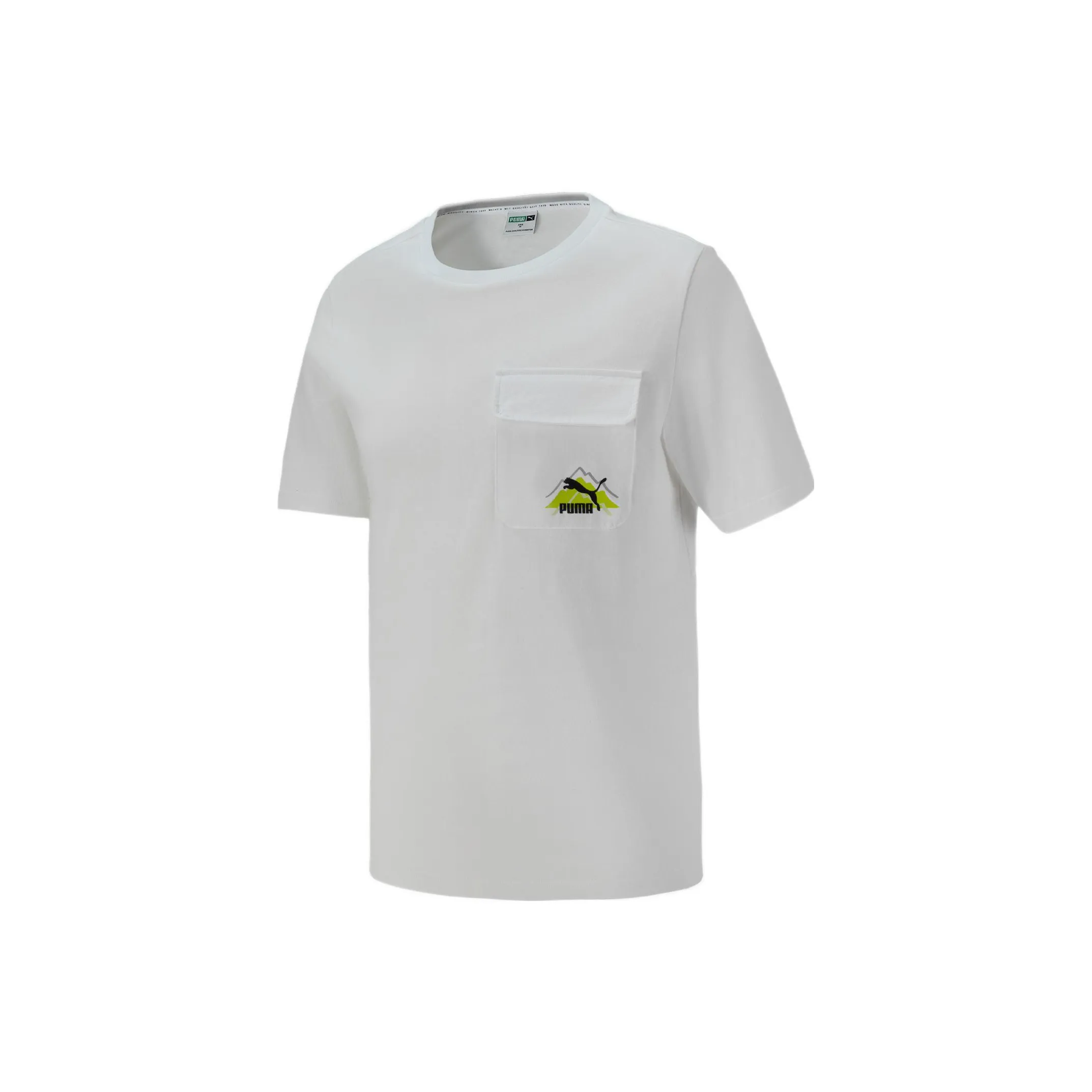 PUMA Кемпинг T-Shirt Мужская Белая